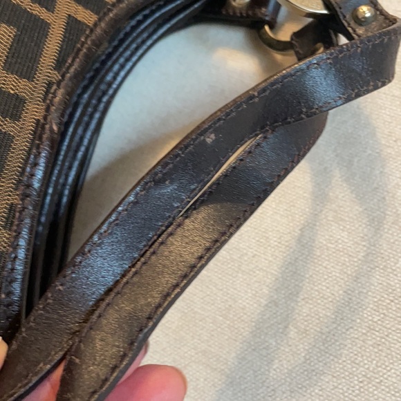 Fendi Zucca Logo/Charm Shoulder Bag - Picture 14 of 17